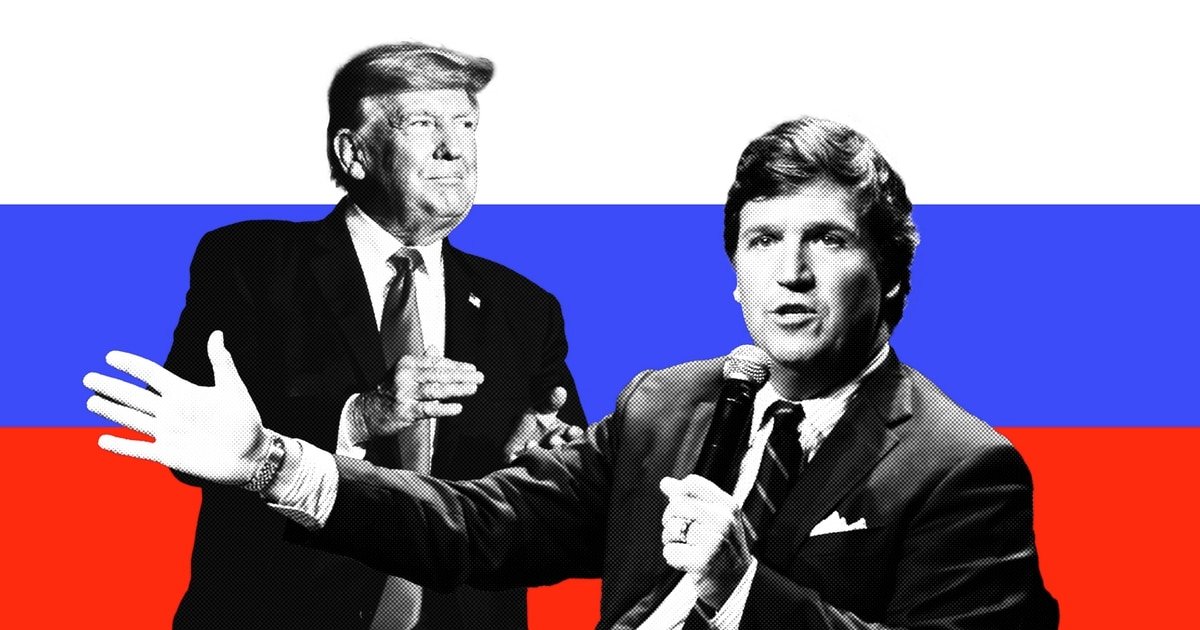 Donald Trump and Tucker Carlson are all over Russian state media