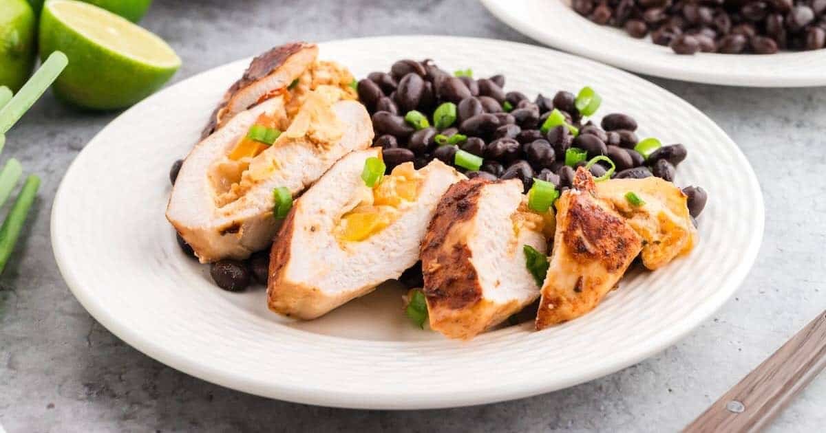 Stuffed Fajita Chicken Breasts Recipe (Easy & Cheesy)