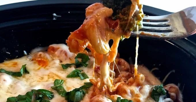 Slow Cooker Chicken Broccoli Pasta