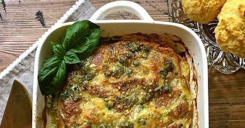 Cheesy Prosciutto Breakfast Casserole