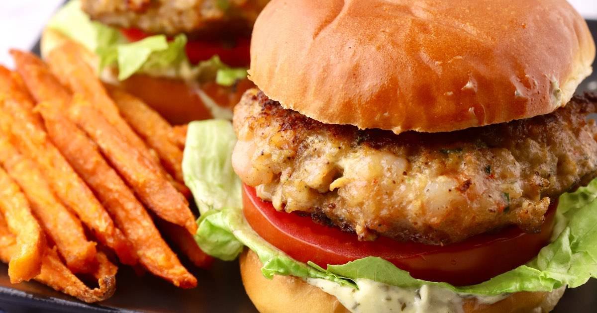Easy Southern Homemade Shrimp Burgers