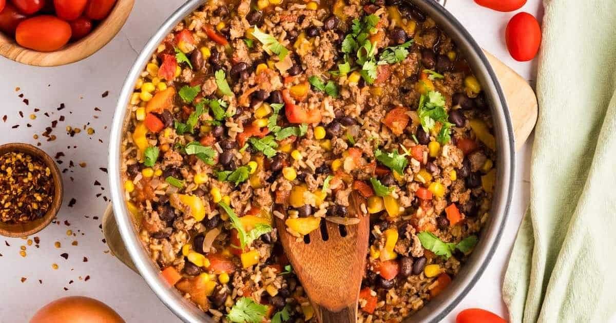 Mexican Beef Rice Skillet (Quick and Easy)