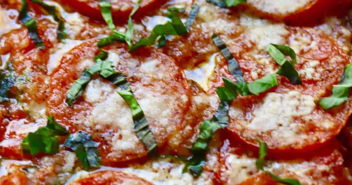 Quick and Easy Baked Tomato Casserole with Parmesan Cheese