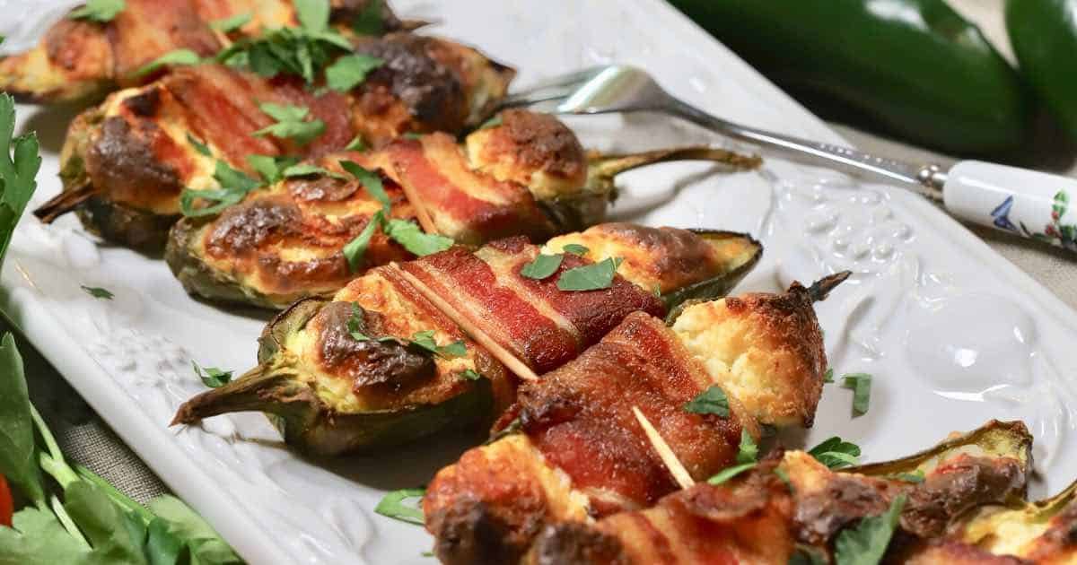 Baked Bacon Ranch Jalapeño Poppers