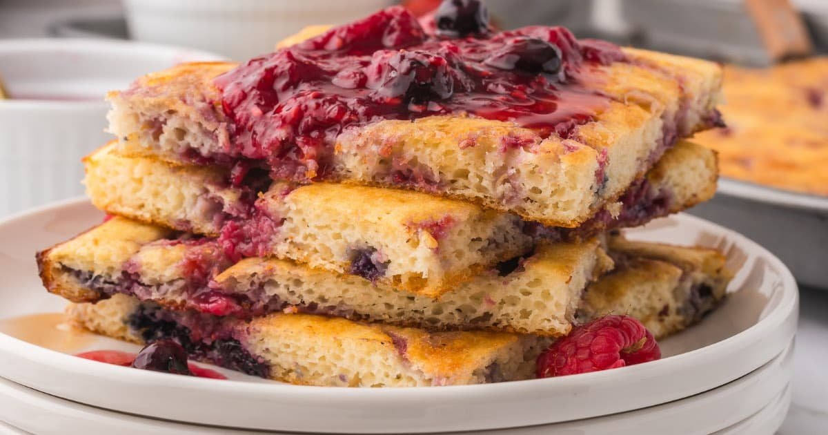 Sheet Pan Pancakes from a Mix Recipe (Quick and Easy)