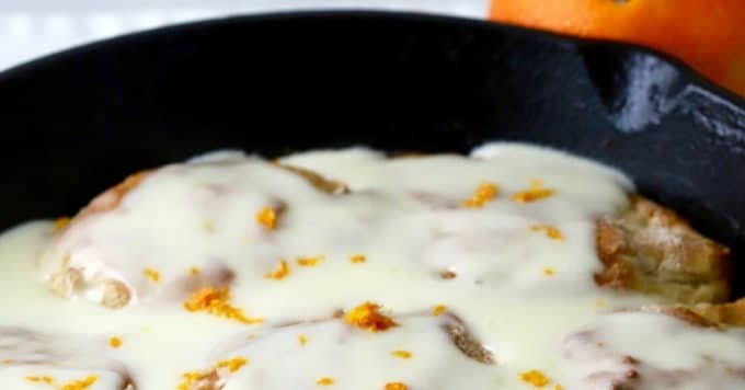 Easy Orange Cinnamon Rolls (no-yeast)
