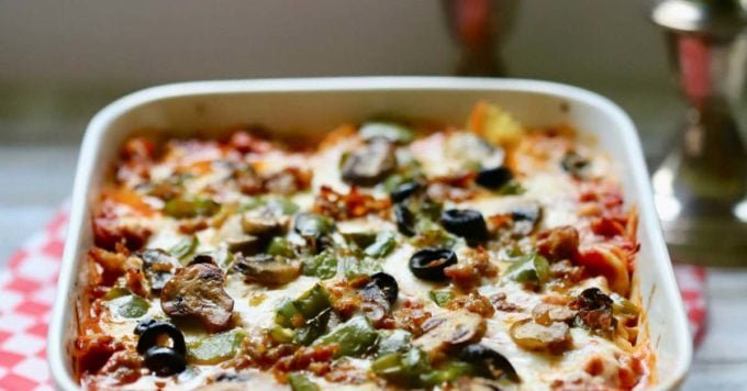 Easy Supreme Pizza Casserole