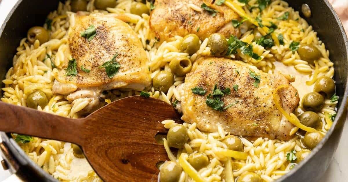 Chicken and Orzo Bake (Easy One-Pan Recipe)
