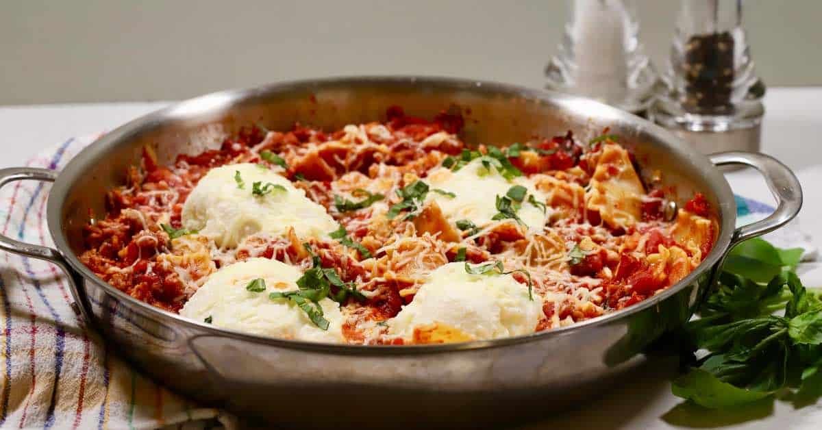 Easy Skillet Lasagna with Italian Sausage