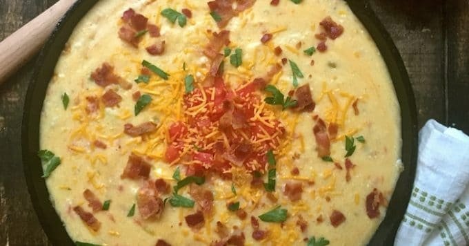 Southern Spicy Tomato-Cheese Grits