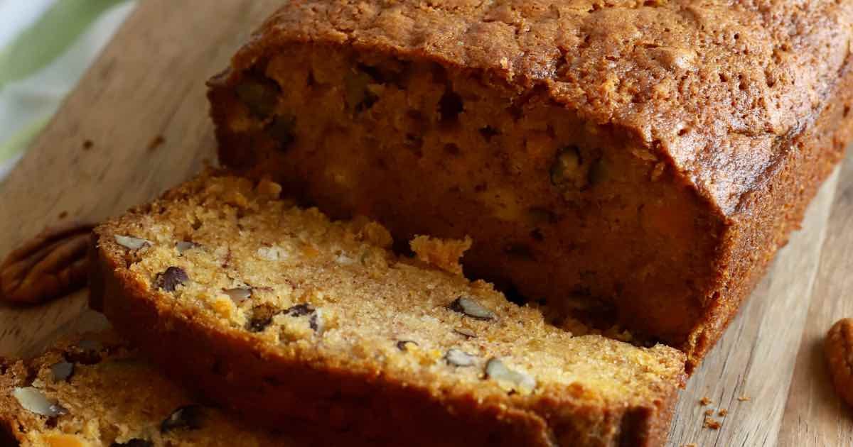 Easy Southern Sweet Potato Bread with Pecans