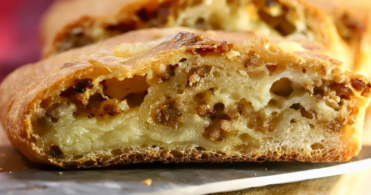 Easy Sausage Cheese Bread (3 Ingredients)