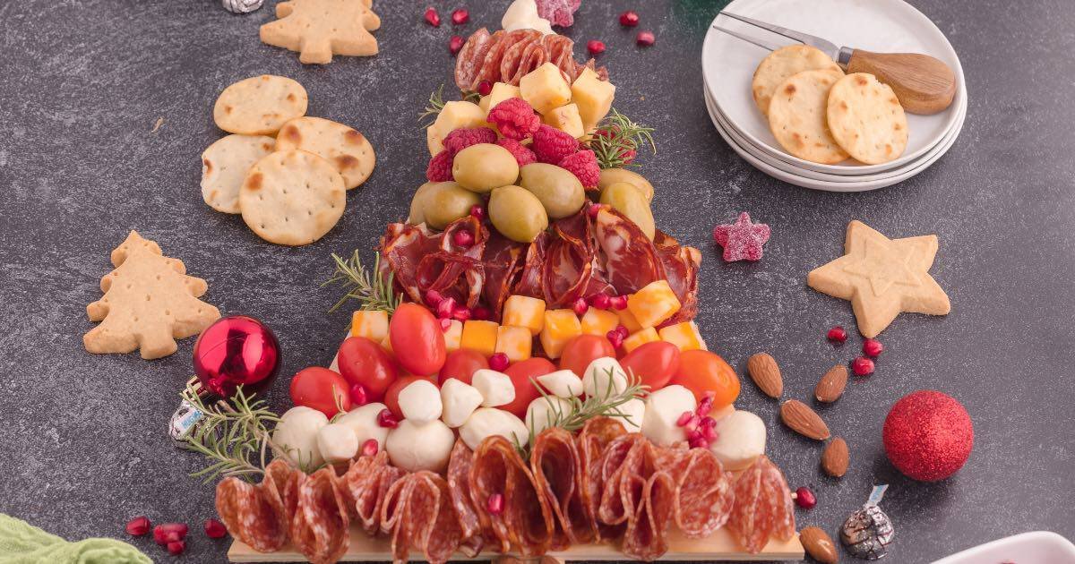 Easy Christmas Tree Charcuterie Board (How to Make)