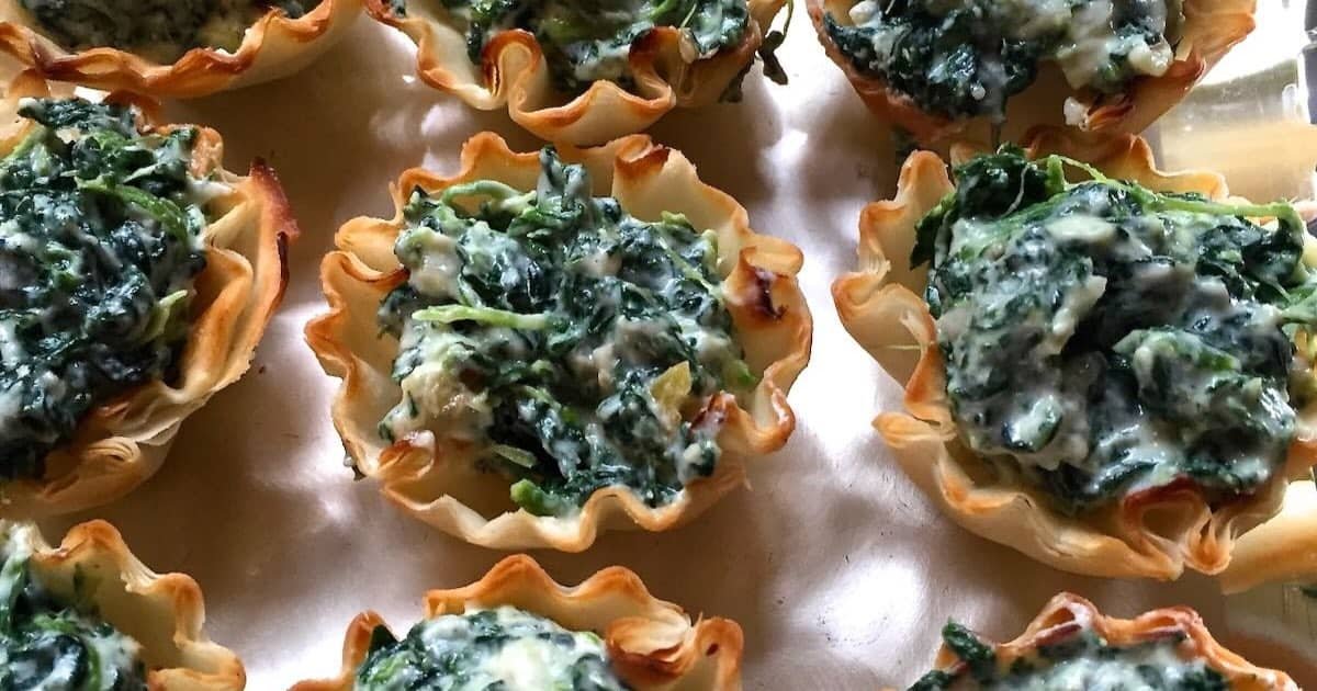 Spinach and Goat Cheese Tartlets