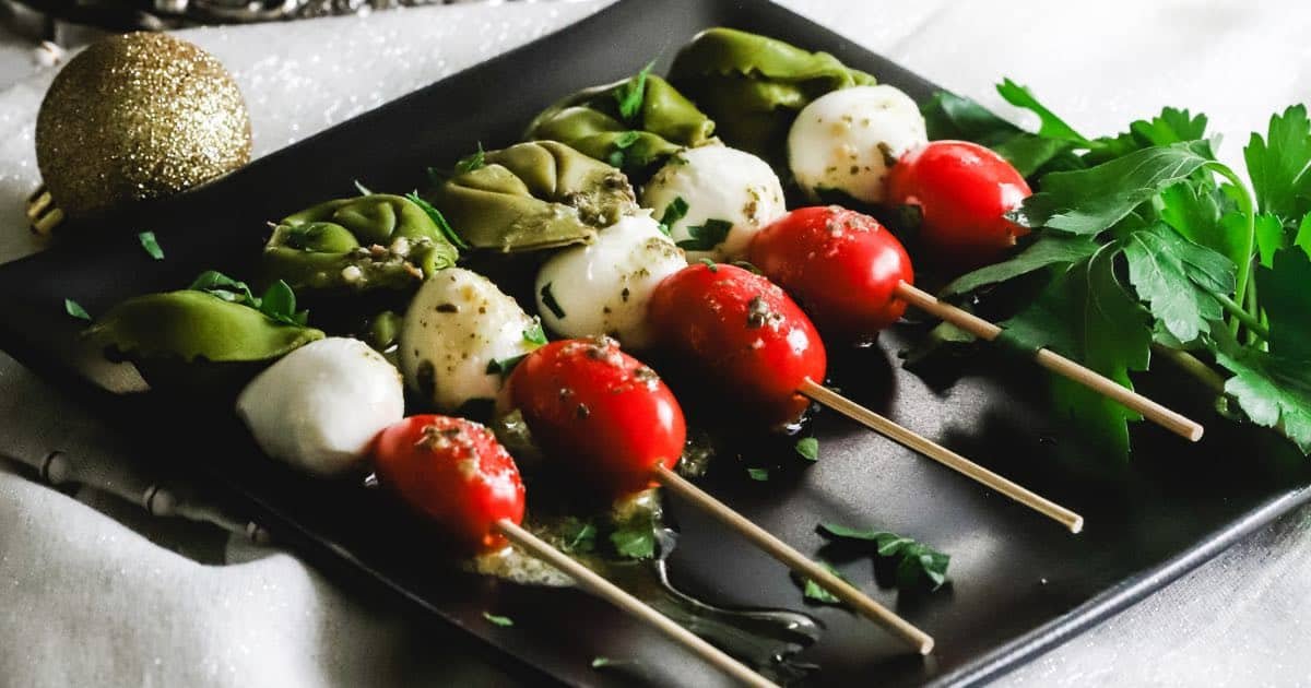 Make-Ahead Caprese Skewers