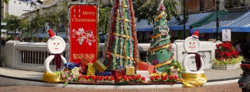 Weihnachten 2021: Bunte Bilder aus Bangkok