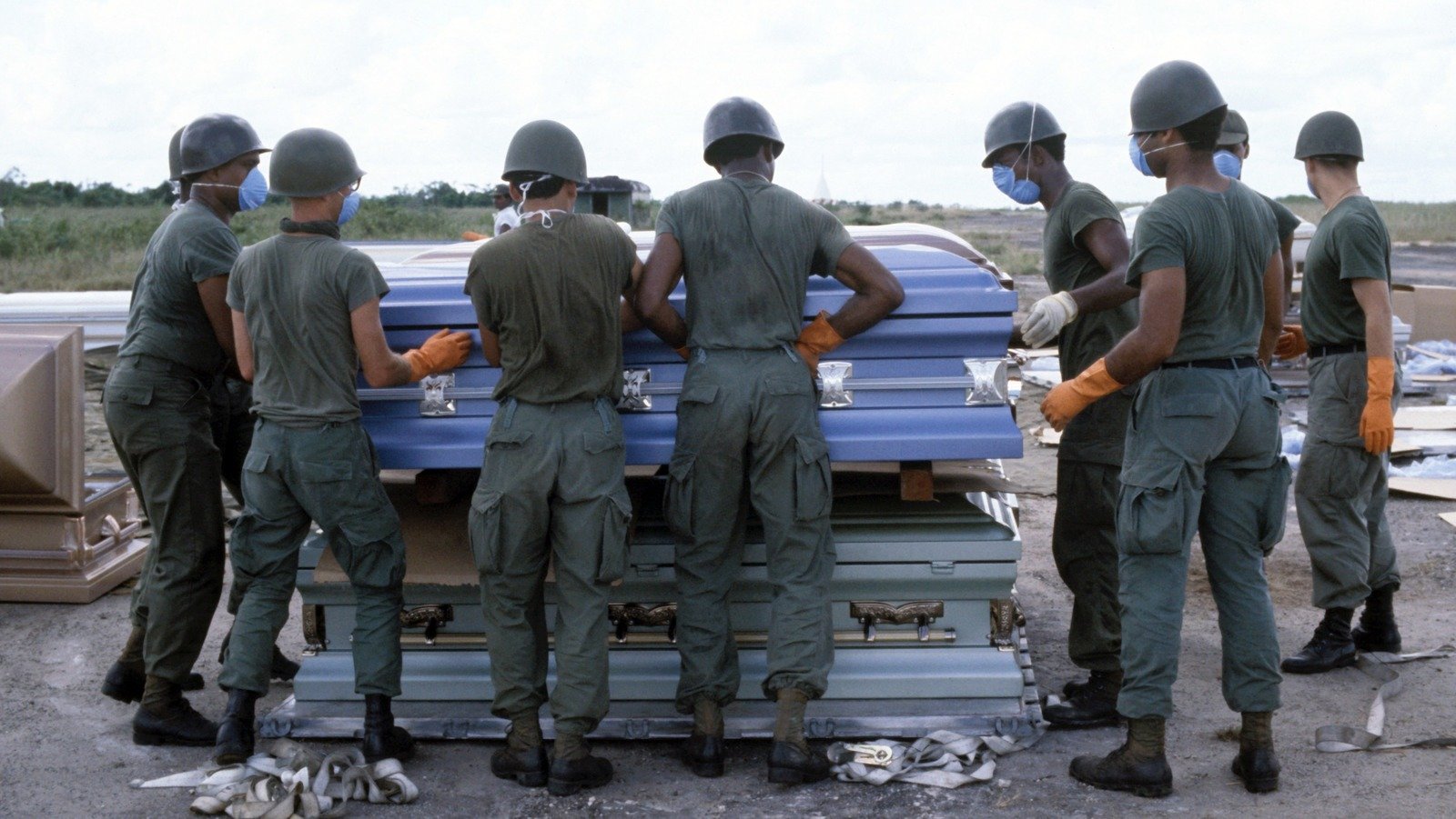 What happened to the bodies at Jonestown?
