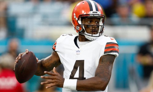 ‘No means no’: Deshaun Watson greeted with hostile chants in NFL return