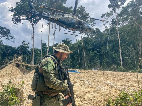 ‘A war society doesn’t see’: the Brazilian force driving out mining gangs from Indigenous lands