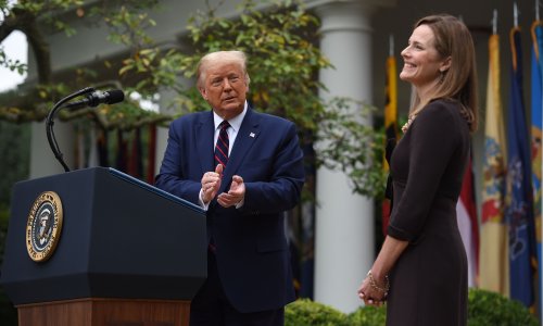 Trump names Amy Coney Barrett for supreme court, stoking liberal backlash
