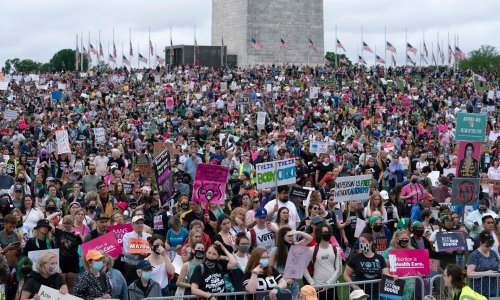 ‘We will not go back’: thousands rally for abortion rights across the US
