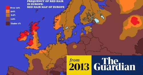 Mapping redheads: which country has the most?