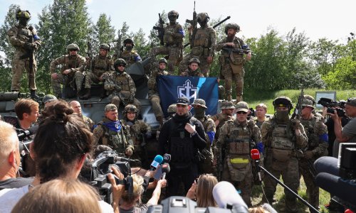‘We are Russians just like you’: anti-Putin militias enter the spotlight