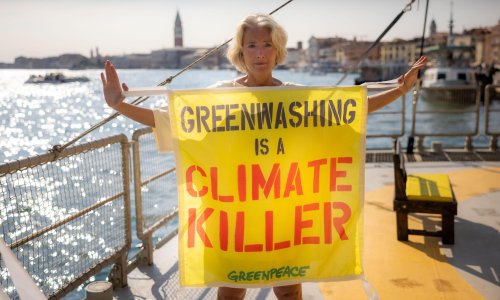 Greenwashing is driving our descent into climate catastrophe. But we can stop it
