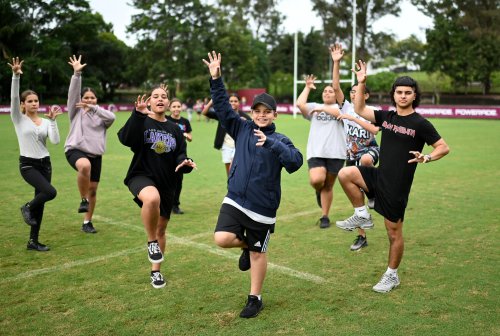 Snakes, goannas and stingrays: the kids dancing into NRL’s Indigenous round