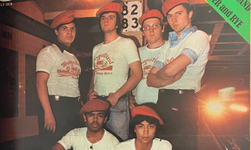 The Red Berets ride to the rescue of New York subway commuters, 1979
