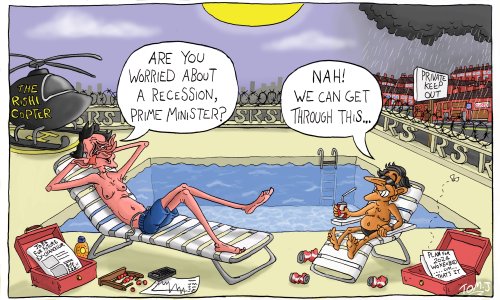 Tom Johnston on Britain’s out of touch political masters – cartoon
