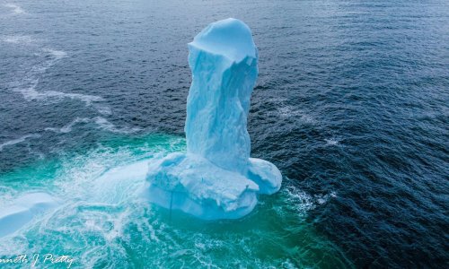 Chilly willy: photo of phallic iceberg off Canadian coast prompts merriment