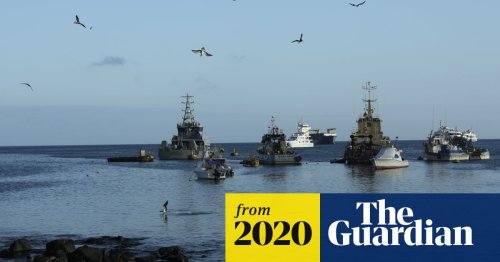 Alarm over discovery of hundreds of Chinese fishing vessels near Galápagos Islands