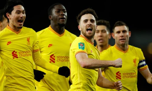 Diogo Jota double sinks Arsenal and sends Liverpool into Carabao Cup final