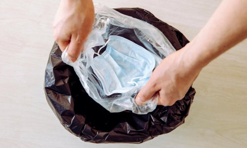 Caring for Covid face masks: bag it between wears and bin it when you’re done