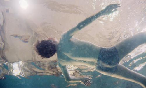 Larry Sultan’s painterly photographs of swimmers