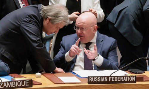 ‘Absurdity to a new level’ as Russia takes charge of UN security council