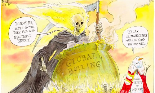 Brexit meets global boiling – cartoon