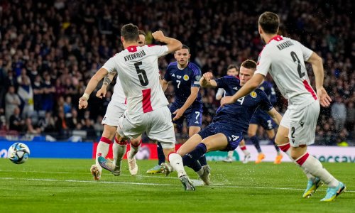 Scotland V Georgia Euro 2024 Qualifier Continues After Rain Delay    Medium 