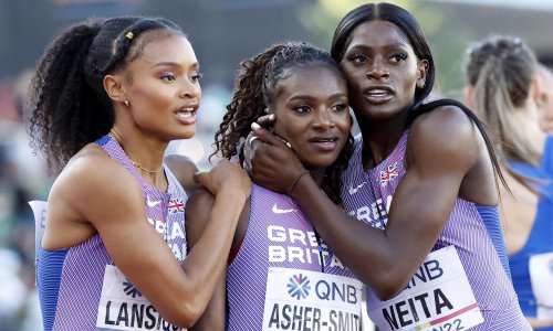Dina Asher-Smith praised for shattering ‘massive taboo’ around periods in sport
