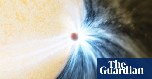 Astronomers capture moment distant planet was swallowed by star