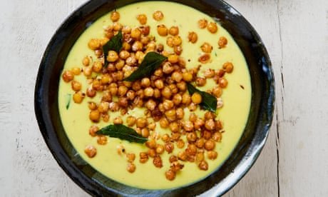 Meera Sodha's vegan recipe for kadhi with fried chickpeas