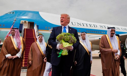 US president begins first international tour - in pictures