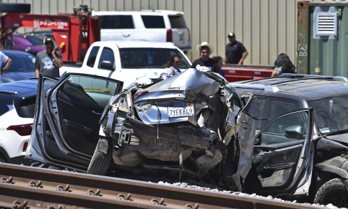 Three killed as Amtrak train collides with car at ‘dangerous’ crossing in California