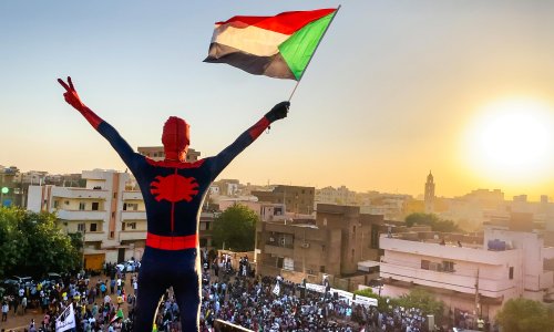 The ‘Spider-Man’ of Sudan: masked activist becomes symbol of resistance