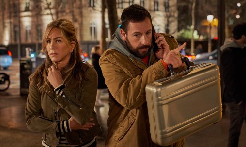 Murder Mystery 2 review – Jennifer Aniston and Adam Sandler return in crass comedy caper