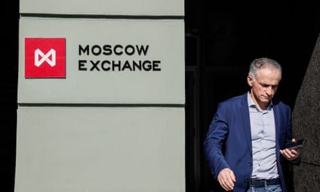 Russia’s stock market rallies in first day of trading since Ukraine war