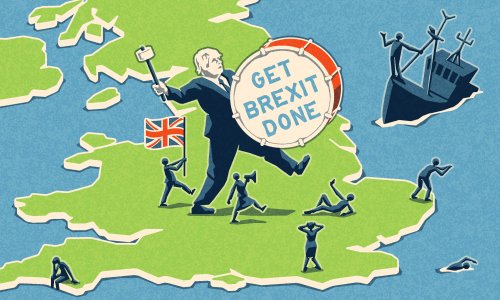 Johnson’s ‘Get Brexit done’ drumbeat cannot drown out reality for ever
