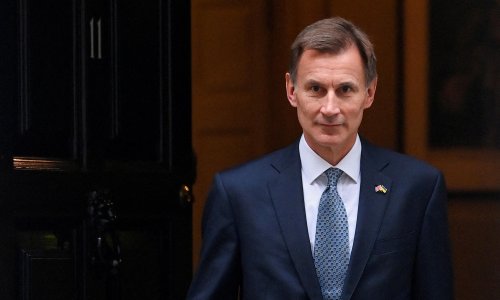 Tory MPs urge Hunt to bring forward tax cuts after bleak IMF forecast