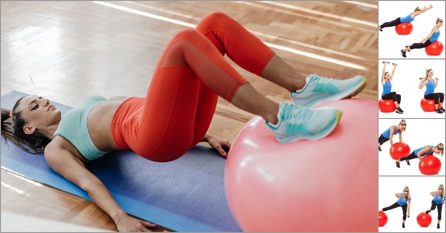 Stability Ball Workout For A Strong Well Defined Core & Legs - GymGuider.com